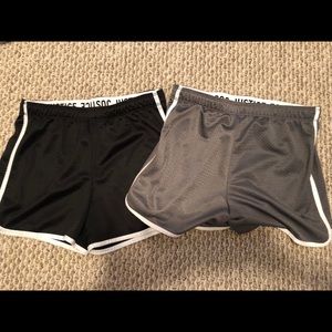Set of Grey and Black Athletic Shorts